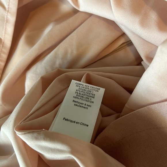 ASTR The Label Linen Pleat Front Mini Dress - Dusty Rose Medium - Picture 10 of 11